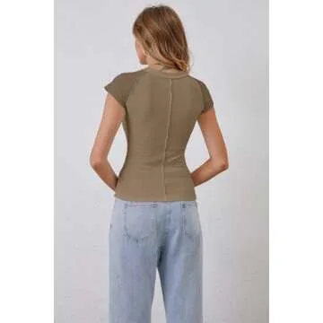 Stylish Calbatic Cap Sleeve T-Shirt for Teen Girls