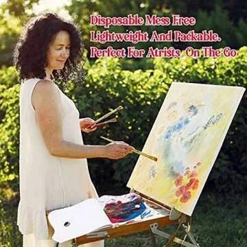 Acro Color Disposable Palette Paper Pad for Oil,Acrylics,Watercolors,Gouache 50 Sheets,9 x 12 Inch 80GSM Bleed-Proof White Paint Mixing Sheets Must Have for Beginner & Professional Artists | 2 Pack