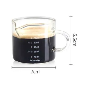 BCnmviku Espresso Glass Measuring Cup: The Ultimate Espresso Experience