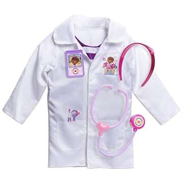 Doc McStuffins Doctor's Dress Up Set, Officially Licensed Kids Toys for Ages 3 Up by Just Play