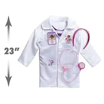 Doc McStuffins Doctor's Dress Up Set, Officially Licensed Kids Toys for Ages 3 Up by Just Play