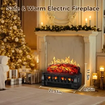 Joy Pebble 21" Electric Fireplace Insert with Remote Control