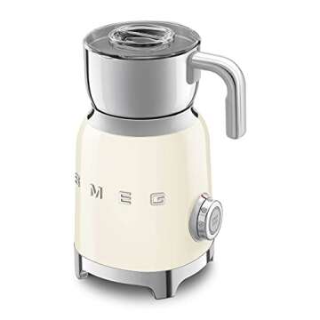 Smeg MFF01CRUS 50's Retro Style Milk Frother - Cream