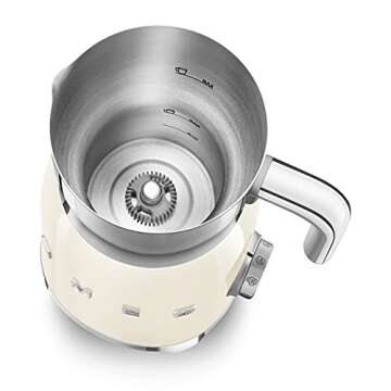 Smeg MFF01CRUS 50's Retro Style Milk Frother - Cream