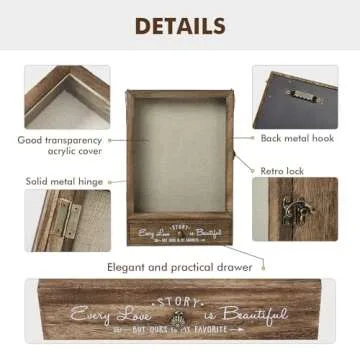 Stylish AW BRIDAL Shadow Box for Precious Memories