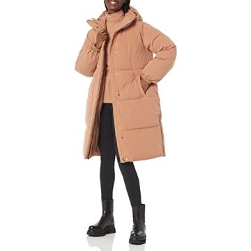 Amazon Essentials Women's Oversized Long Puffer Jacket for Cozy Winter Adventures