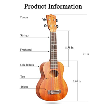 Ulumac Soprano Ukulele Beginner Kit for Kids with Accessories