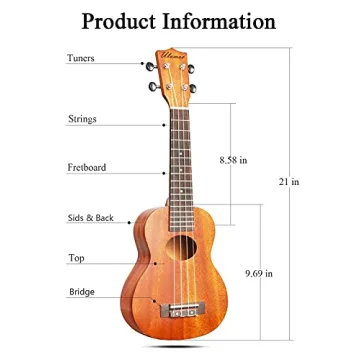 Ulumac Soprano Ukulele Beginner Kit for Kids with Accessories