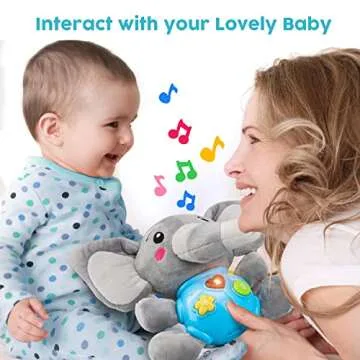 STEAM Life Baby Musical Elephant Toy for Infants 0-36 Months