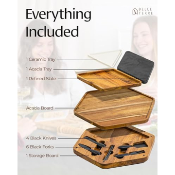BELLE TERRE Cheese Board Set for Elegant Entertaining
