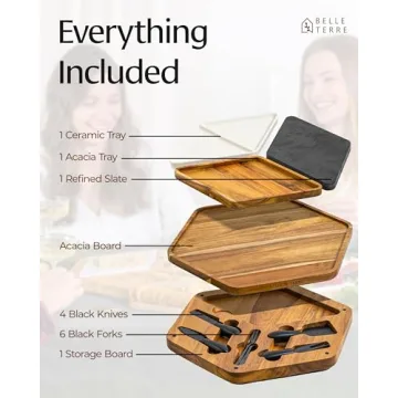 BELLE TERRE Cheese Board Set for Elegant Entertaining