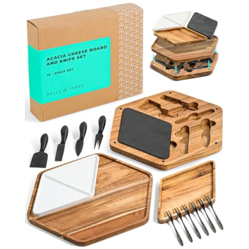 BELLE TERRE Cheese Board Set for Elegant Entertaining