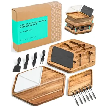 BELLE TERRE Cheese Board Set for Elegant Entertaining