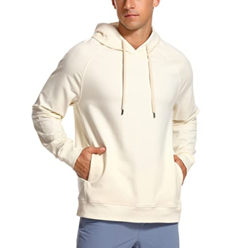CRZ YOGA Men's French Terry Hoodie Pullover - Comfort & Style