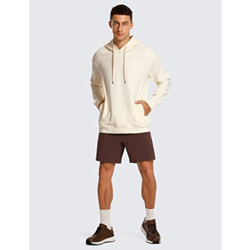 CRZ YOGA Men's French Terry Hoodies - Casual & Workout