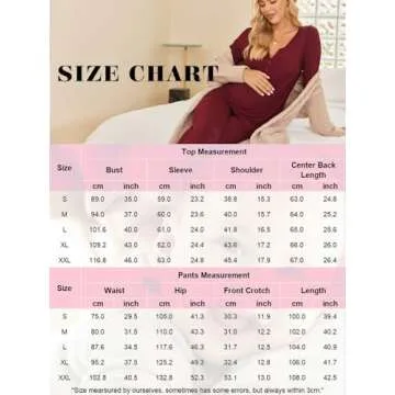 Ekouaer Maternity Nursing Pajama Sets Labor Delivery Pjs Long Sleeve Breastfeeding Pajamas Pregnancy Sleepwear Set Heather Grey L