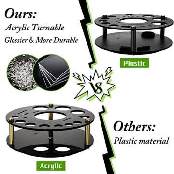 X-cosrack 19-Piece Bar Set, Gold Cocktail Shaker Set for Drink Mixing: Stainless Steel Bar Tools with Rotating Stand, Professional Bartender Kit for Home Bars, Parties