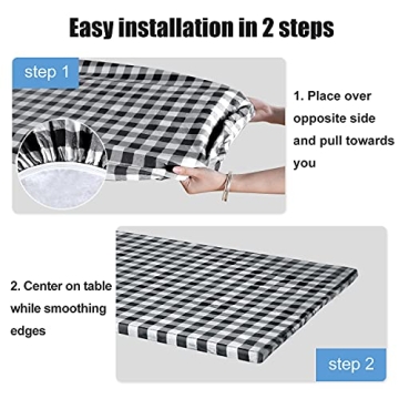 Fitable Waterproof Checkered Table Cover for All Events