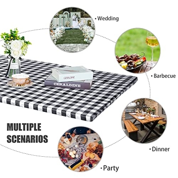 Fitable Waterproof Checkered Table Cover for All Events