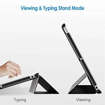 JETech Case for iPad (9.7-Inch, 2018/2017 Model, 6th/5th Generation), Smart Cover Auto Wake/Sleep (Black)