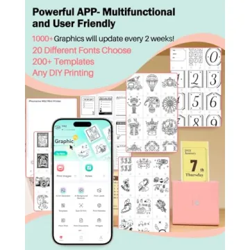 Compact Phomemo Sticker Printer for Photos & Notes