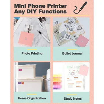 Compact Phomemo Sticker Printer for Photos & Notes