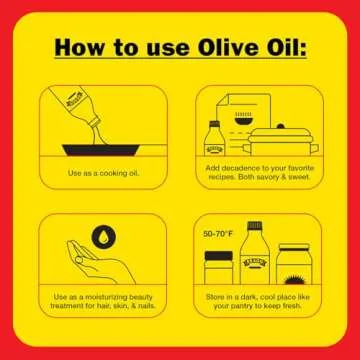 Bragg Organic Extra Virgin Olive Oil – Made with Greek Koroneiki Olives – Cold Pressed EVOO for Marinades & Vinaigrettes – USDA Certified, Non-GMO, Kosher (128 Ounce)