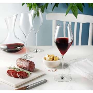 BENETI Hand-Blown Wine Glass Set for Modern Wine Lovers