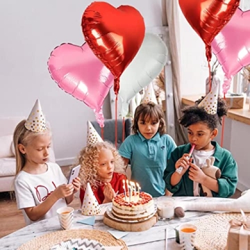 Heart Shape Foil Balloons for Celebrations and Parties