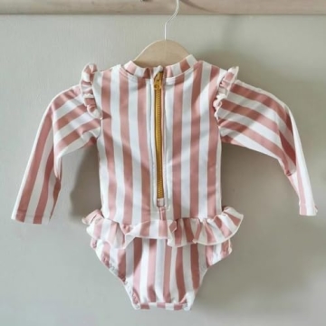 Stylish LDIOIF Toddler Girls UV Protection Swimsuit 3-4T