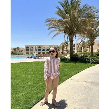 Stylish LDIOIF Toddler Girls UV Protection Swimsuit 3-4T