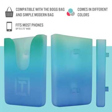 Blue Ombré Phone Holder for Bogg Bag - Fits All Phones