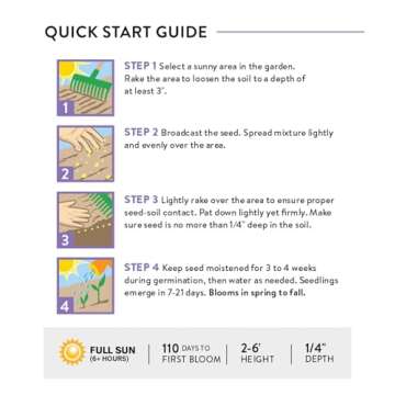 Burpee Wildflower Seeds Mix - 25,000 Non-GMO Seeds