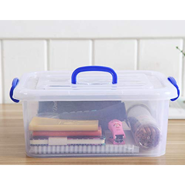 WYT 9 Quart Clear Storage Bins - Stackable and Durable