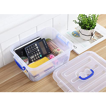 WYT 9 Quart Clear Storage Bins - Stackable and Durable