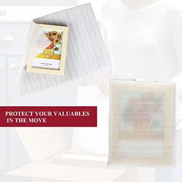 12”x12” Foam Wrap Sheets for Packing Moving Supplies, Cushion Foam Wrap Packing Foam for Dishes, China, Glassware 50 Pack