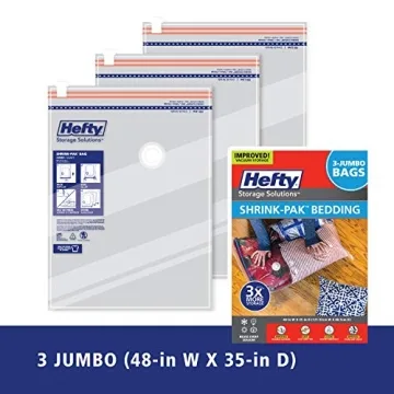 Hefty Shrink-Pak Vacuum Storage Bags – Space Saver Solutions