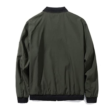 URBANFIND Slim Fit Lightweight Bomber Jacket for Men