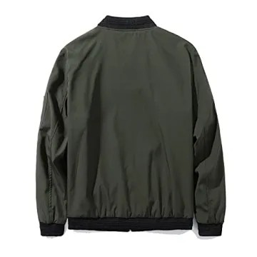 URBANFIND Slim Fit Lightweight Bomber Jacket for Men
