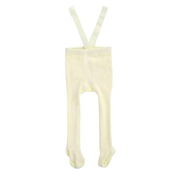 Madjtlqy Toddler Baby Girl Boy Suspender Overall Tights - High Waist Ribbed Knit Infant Pantyhose