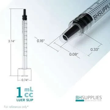 1mL Luer Slip Tip Syringes - Sterile & User-Friendly