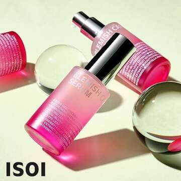 ISOI Bulgarian Rose Blemish Care Deep Serum for Dry Skin 35ml (1.18 fl.oz) | Vegan Serum for Blemish & Dark Spot Removal with Arbutin, Bulgarian Rose Oil | Korean Skin Care