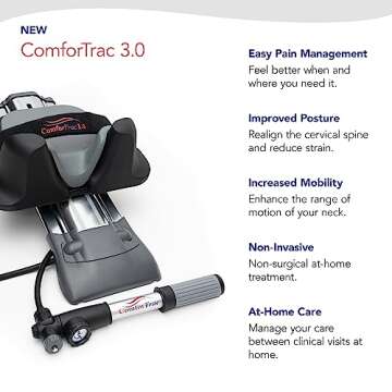 ComforTrac Premium Home Cervical Traction Kit 3.0, Neck Therapy, Discomfort Relief, Relieve Cervicalgia, Degeneration of Disc, Spondylosis, and More
