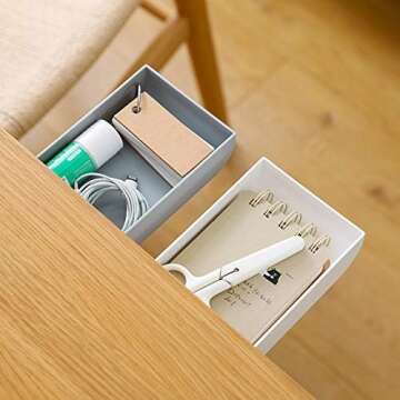 TuTuShop Under Table Drawer, Hidden Self-Adhesive Pencil Tray Drawer,Under Desk Holder Storage Box, ...