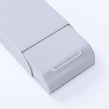 TuTuShop Under Table Drawer, Hidden Self-Adhesive Pencil Tray Drawer,Under Desk Holder Storage Box, Stationery Pencil Storage Drawer Organizer for Office/School/Kitchen (2 Pack White+Grey)