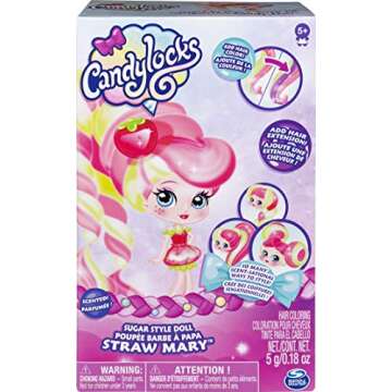 Candylocks, 7-Inch Straw Mary, Sugar Style Deluxe Scented Collectible Doll with Accessories