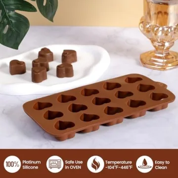 Fimary Chocolate Molds - Non-Stick Candy Maker Silicone Set