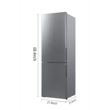 8.8 Cu.ft Compact Refrigerator with Freezer for All Spaces