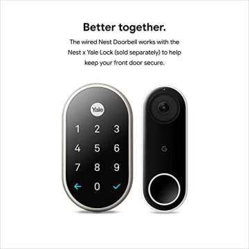 Google indoor Nest Video Doorbell Camera 720p Wired (Renewed)