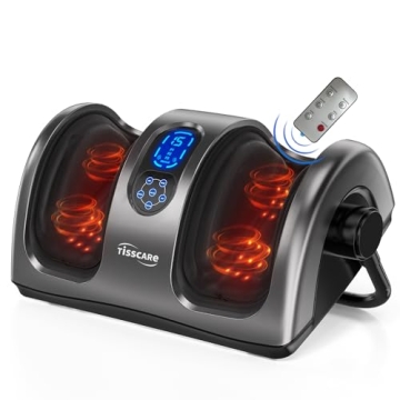TISSCARE Shiatsu Foot Massager with Heat - Relief for Pain, Neuropathy & Circulation